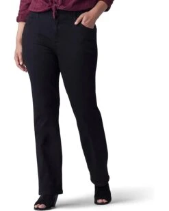 Lee Plus Size Regular Fit Flex Motion Bootcut Jeans Mid-Rise
