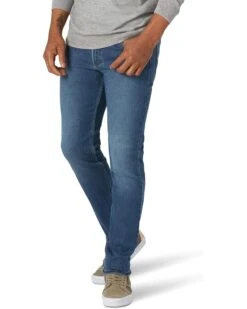 Lee Men's Brushed Back Straight Fit Tapered Leg Jean