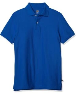 Lee Uniforms Men's Modern Fit Short Sleeve Polo Shirt