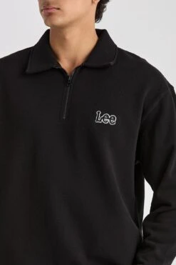 Collar Fleece Sweat Black 9 Collar Fleece Sweat Black -Lee Outlet Collar Fleece Sweat Black fcjpg