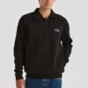 Collar Fleece Sweat Black -Lee Outlet Collar Fleece Sweat Black fjpg