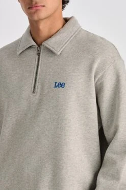 Collar Fleece Sweat Grey Marle 8 Collar Fleece Sweat Grey Marle -Lee Outlet Collar Fleece Sweat Grey Marle f1