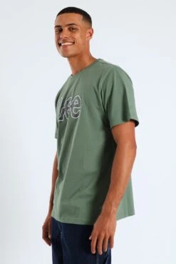 Lee Logo Print Tee - Green(Logo Print Tee Green 41413202) -Lee Outlet EDG090720250284