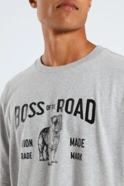 Lee Botr Patch Tee - Grey Melange(Botr Patch Tee Grey Melange 41414501)