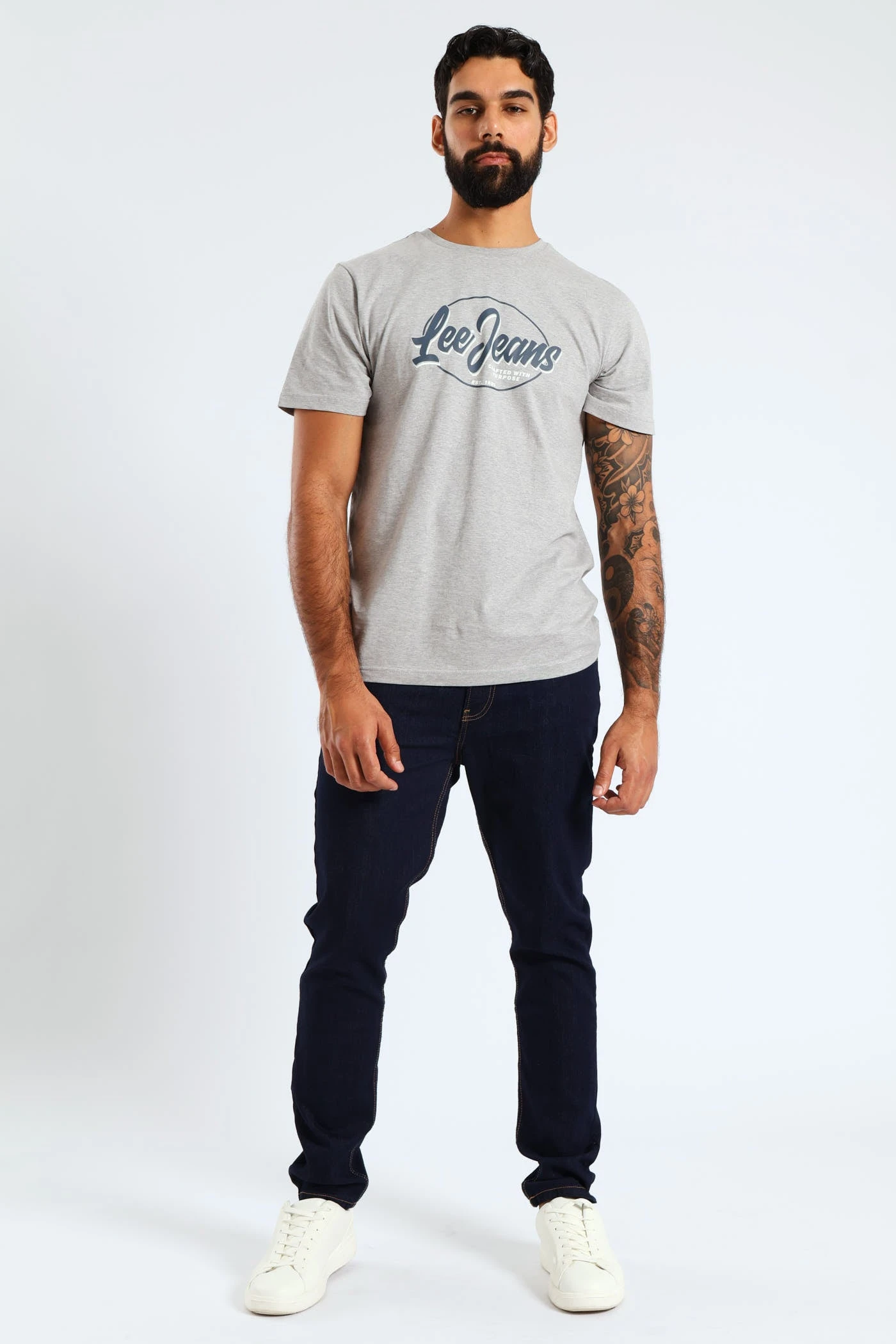 Lee Jeans Tee - Grey Melange(Jeans Tee Grey Melange 41414801) 7 Lee Jeans Tee - Grey Melange(Jeans Tee Grey Melange 41414801) - Image 5