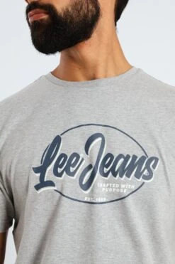 Lee Jeans Tee - Grey Melange(Jeans Tee Grey Melange 41414801) 8 Lee Jeans Tee - Grey Melange(Jeans Tee Grey Melange 41414801) -Lee Outlet EDG090720250358