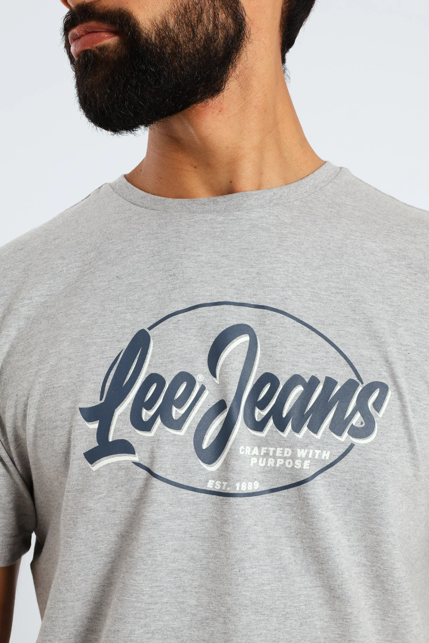 Lee Jeans Tee - Grey Melange(Jeans Tee Grey Melange 41414801) 4 Lee Jeans Tee - Grey Melange(Jeans Tee Grey Melange 41414801) - Image 2