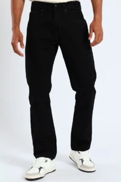 Lee Brooklyn Regular Straight Leg Denim - Black(Brooklyn Denim Black 41412103) -Lee Outlet EDG090720250393