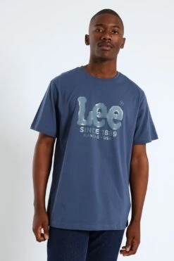 Lee Gel Outline Logo Tee - Blue(Gel Outline Logo Tee Blue 41413401)