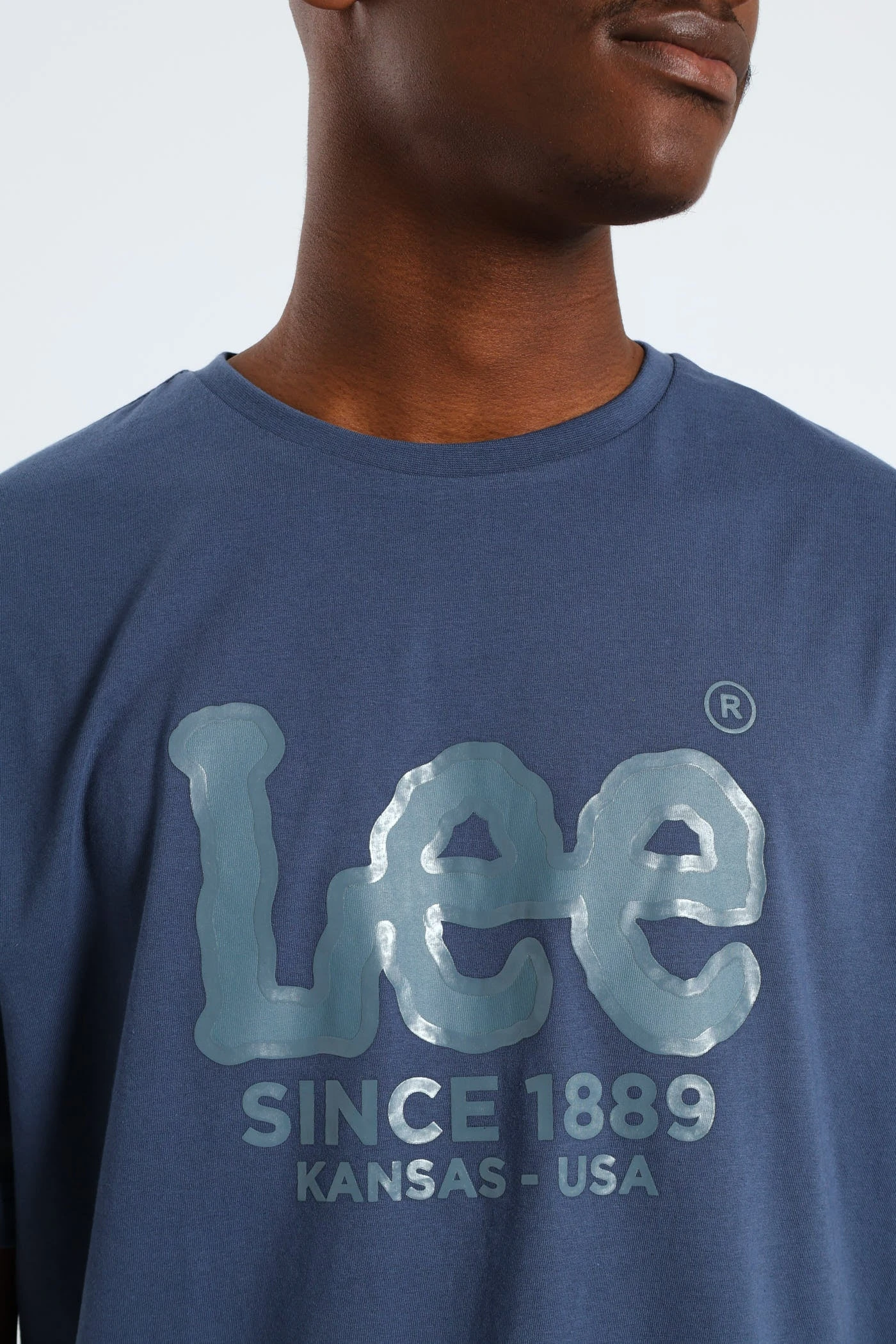 Lee Gel Outline Logo Tee - Blue(Gel Outline Logo Tee Blue 41413401) 4 Lee Gel Outline Logo Tee - Blue(Gel Outline Logo Tee Blue 41413401) - Image 2