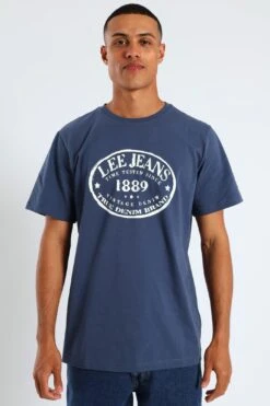 Short Sleeve 1889 Tee - Blue(Short Sleeve 1889 Tee Blue 41414702)