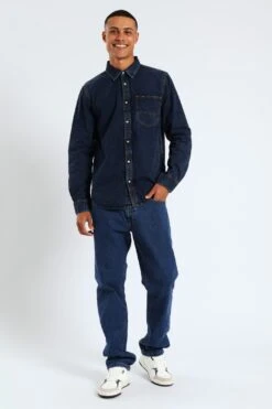 Long Sleeve Lazy Denim Shirt - Stonewash(Long Sleeve Lazy Denim Shirt Stonewash 41417102) 11 Long Sleeve Lazy Denim Shirt - Stonewash(Long Sleeve Lazy Denim Shirt Stonewash 41417102) -Lee Outlet EDG090720250517