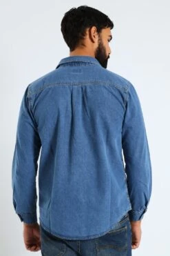 Long Sleeve Lazy Denim Shirt - Medium Wash(Long Sleeve Lazy Denim Shirt Medium Wash 41417101) 9 Long Sleeve Lazy Denim Shirt - Medium Wash(Long Sleeve Lazy Denim Shirt Medium Wash 41417101) -Lee Outlet EDG090720250566