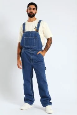 Lee Regular Relaxed Straight Leg DenimDungaree - Med Wash(Denim Dungaree Med Wash 41417301) -Lee Outlet EDG090720250599