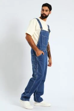Lee Regular Relaxed Straight Leg DenimDungaree - Med Wash(Denim Dungaree Med Wash 41417301) -Lee Outlet EDG090720250607