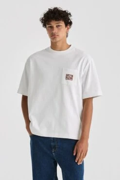 Lee Heritage Box Cutter Pocket Tee White