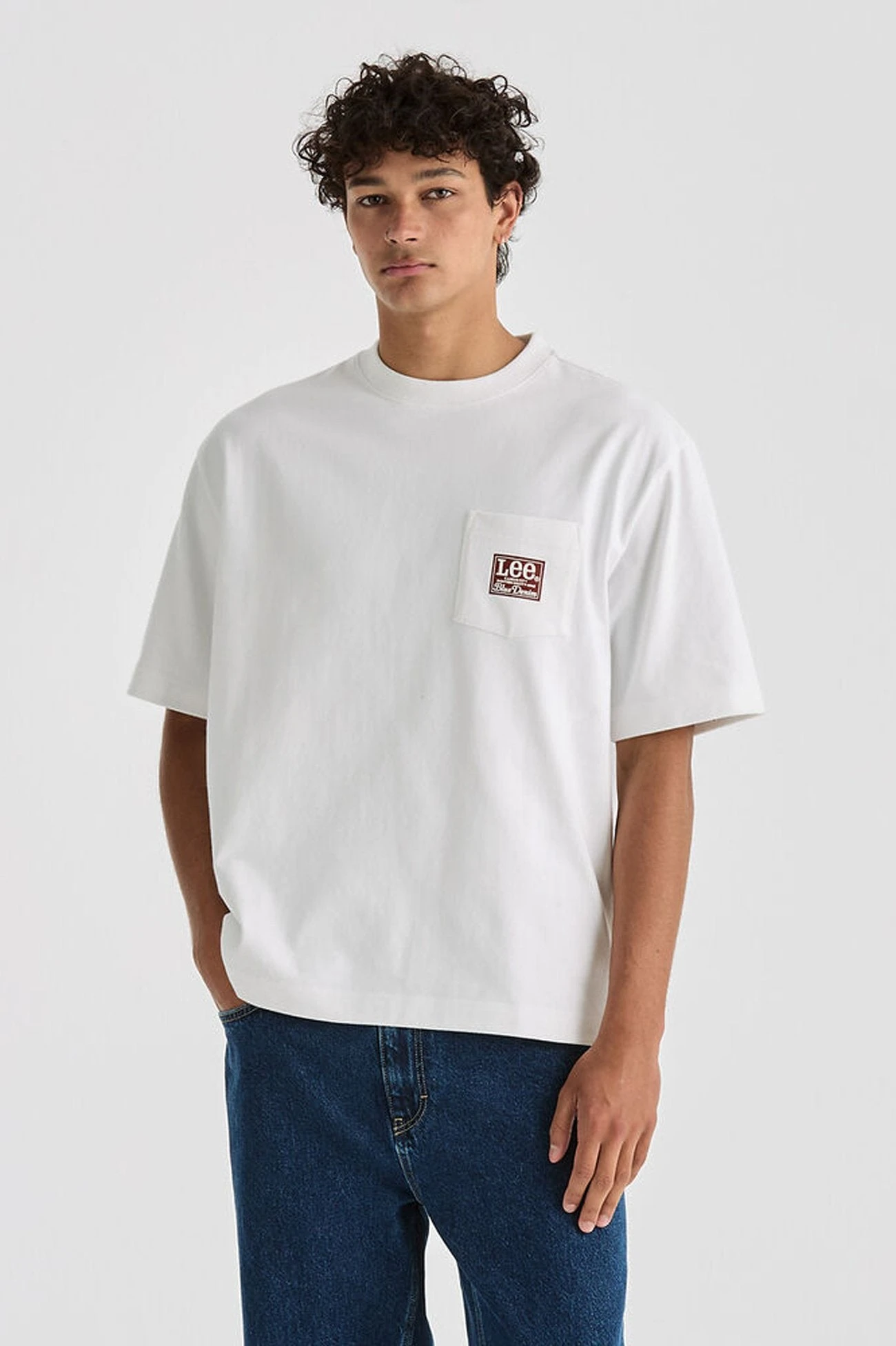 Lee Heritage Box Cutter Pocket Tee White 3 Lee Heritage Box Cutter Pocket Tee White
