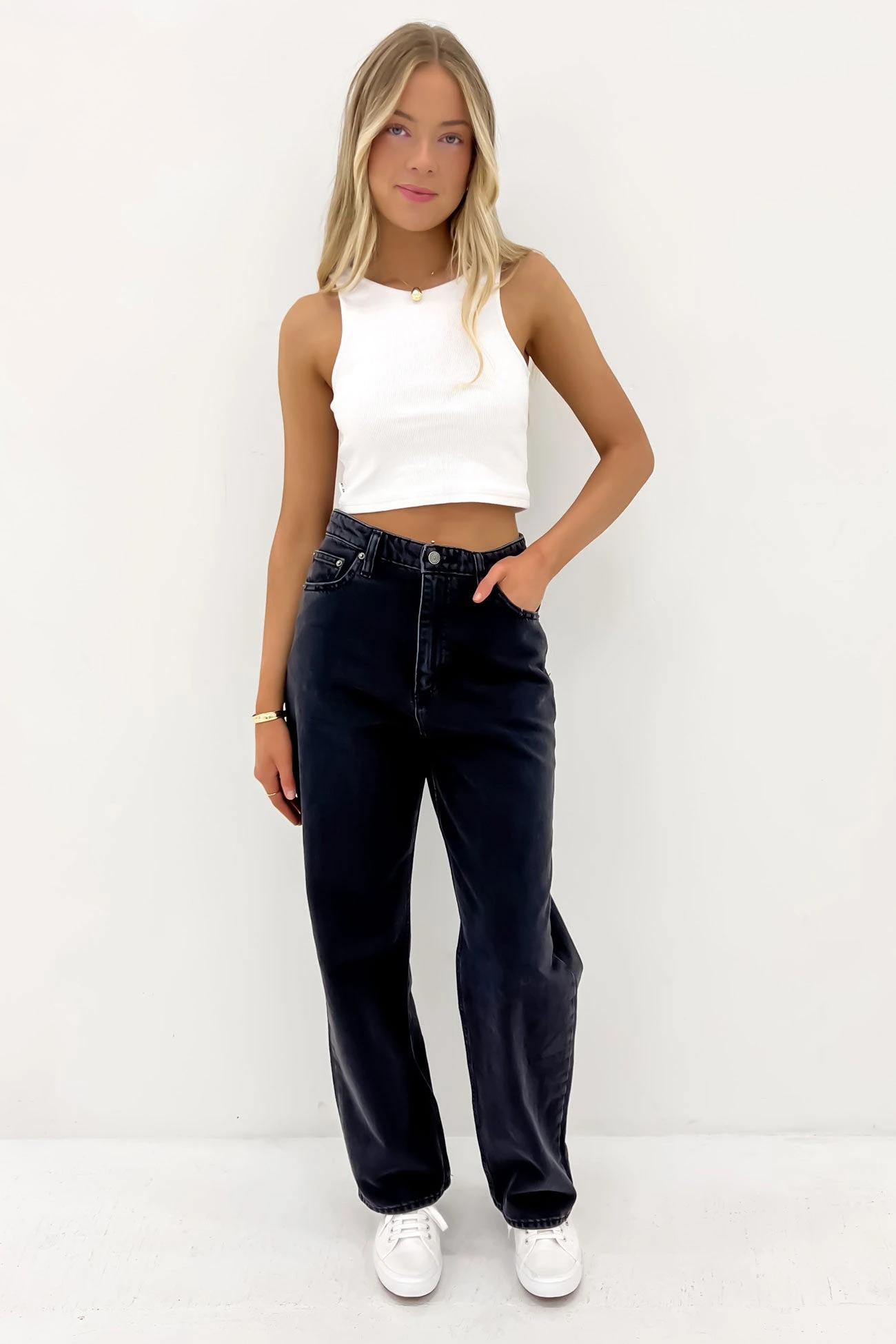 Lee High Baggy Jean Dusted Black Petite 4 Lee High Baggy Jean Dusted Black Petite - Image 2