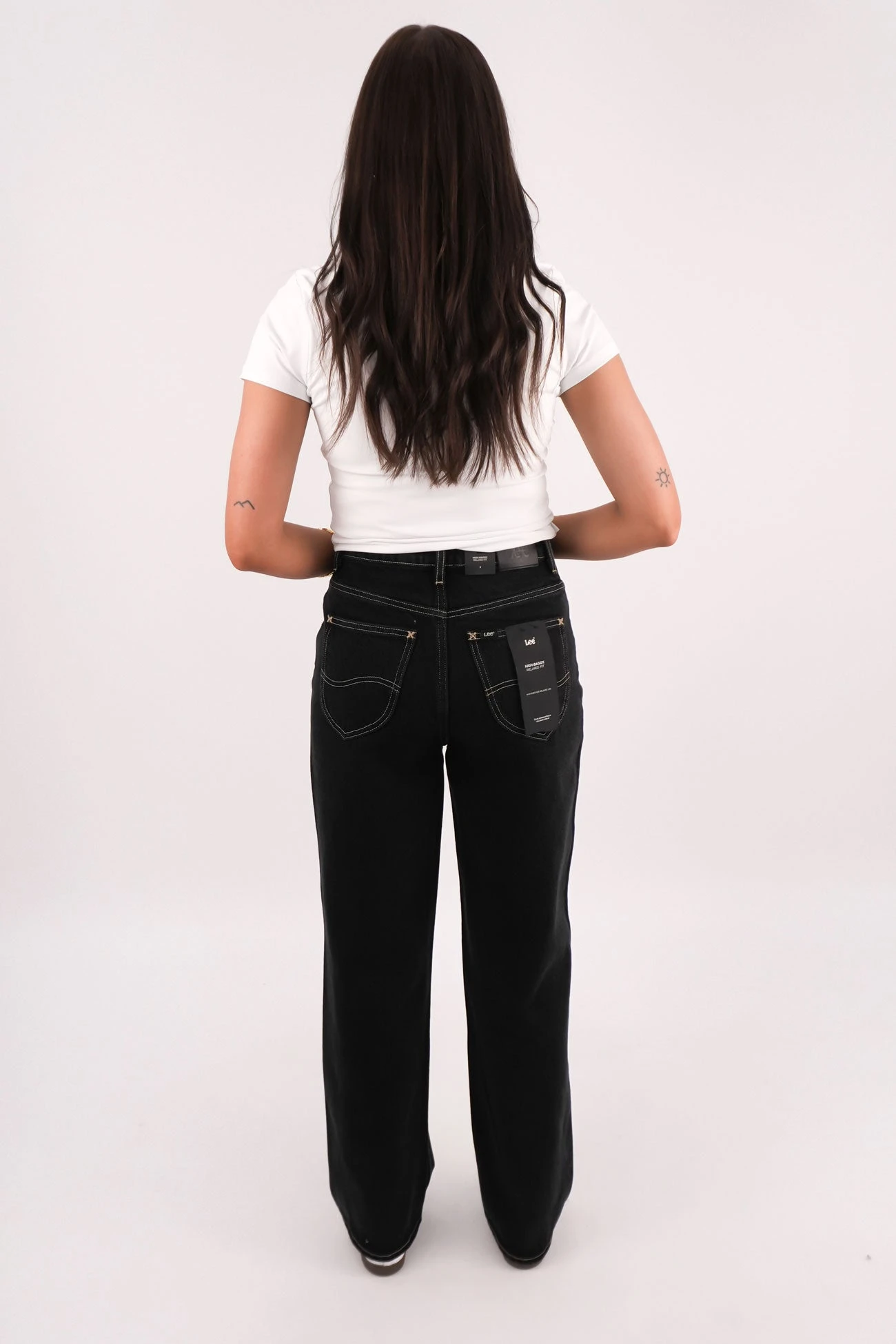 Lee High Baggy Jean Throwback Black 5 Lee High Baggy Jean Throwback Black - Image 3