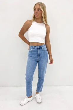 Lee High Moms Jean Blue Flame -Lee Outlet High Moms Jean Blue Flame f4