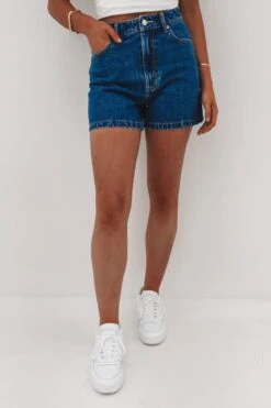 Lee High Relaxed Short Blue Quarter