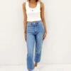 Lee High Straight Crop Jean Blue Envy 2 Lee High Straight Crop Jean Blue Envy -Lee Outlet High Straight Crop Jean Blue Envy f2