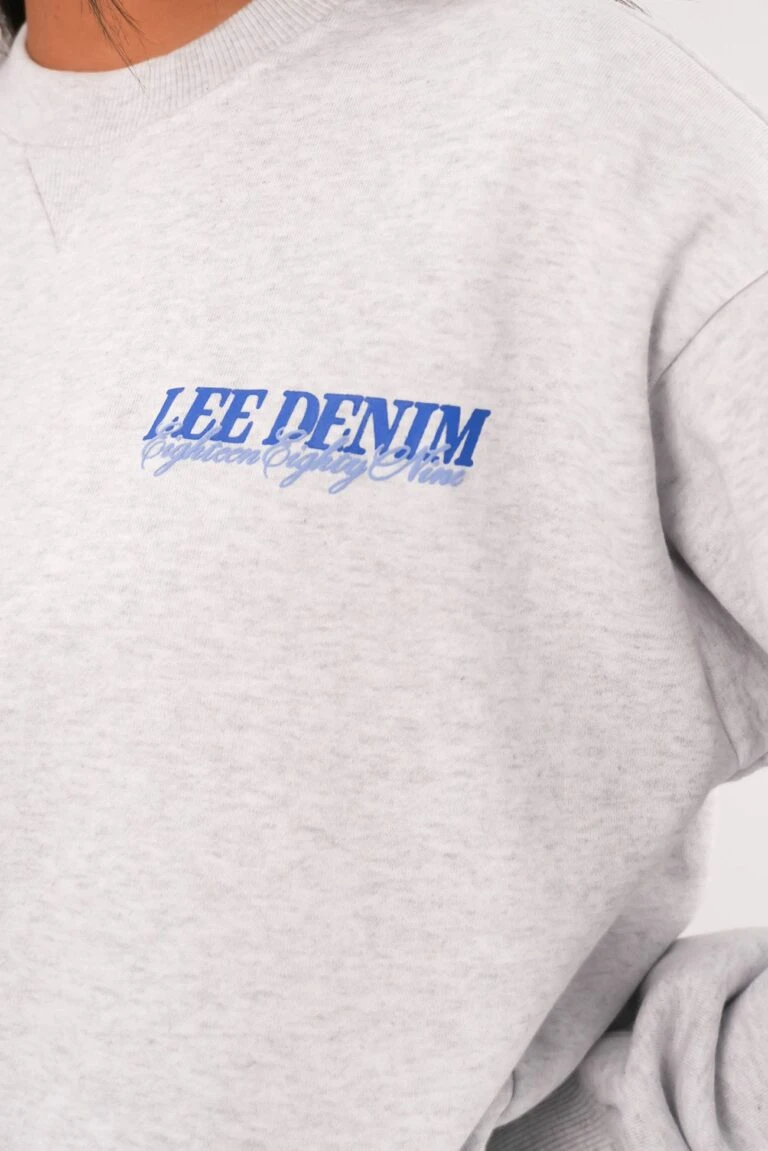 Lee Outlet 4 Lee Outlet -Lee Outlet Independent Baggy Sweat White Marle c 768x1151 1