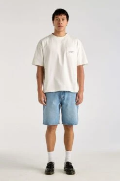 Lee L-Five Biggie Short Breakers Blue -Lee Outlet L Five Biggie Short Breakers Blue f1jpg