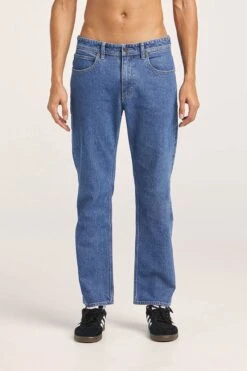 Lee L-Three Straight Jean Satisfaction Indigo