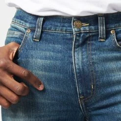 Lee Detroit Slim Tapered Leg Denim - Stonewash(Detroit Denim Stonewash 41411801) -Lee Outlet L735 MOUNTAINSCOPE 5