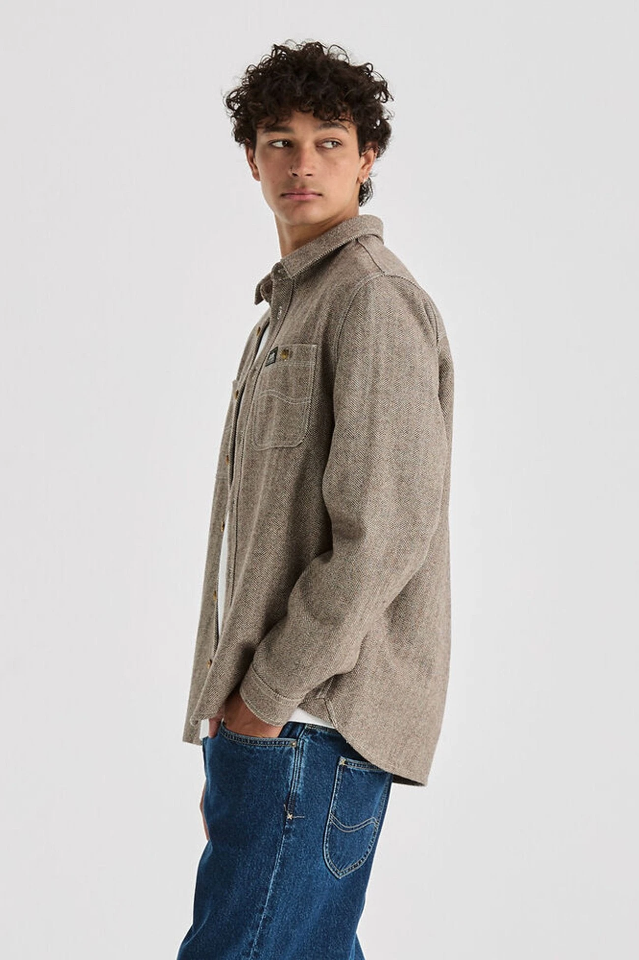 Lee Worker Long Sleeve Shirt Herringbone 5 Lee Worker Long Sleeve Shirt Herringbone - Image 3