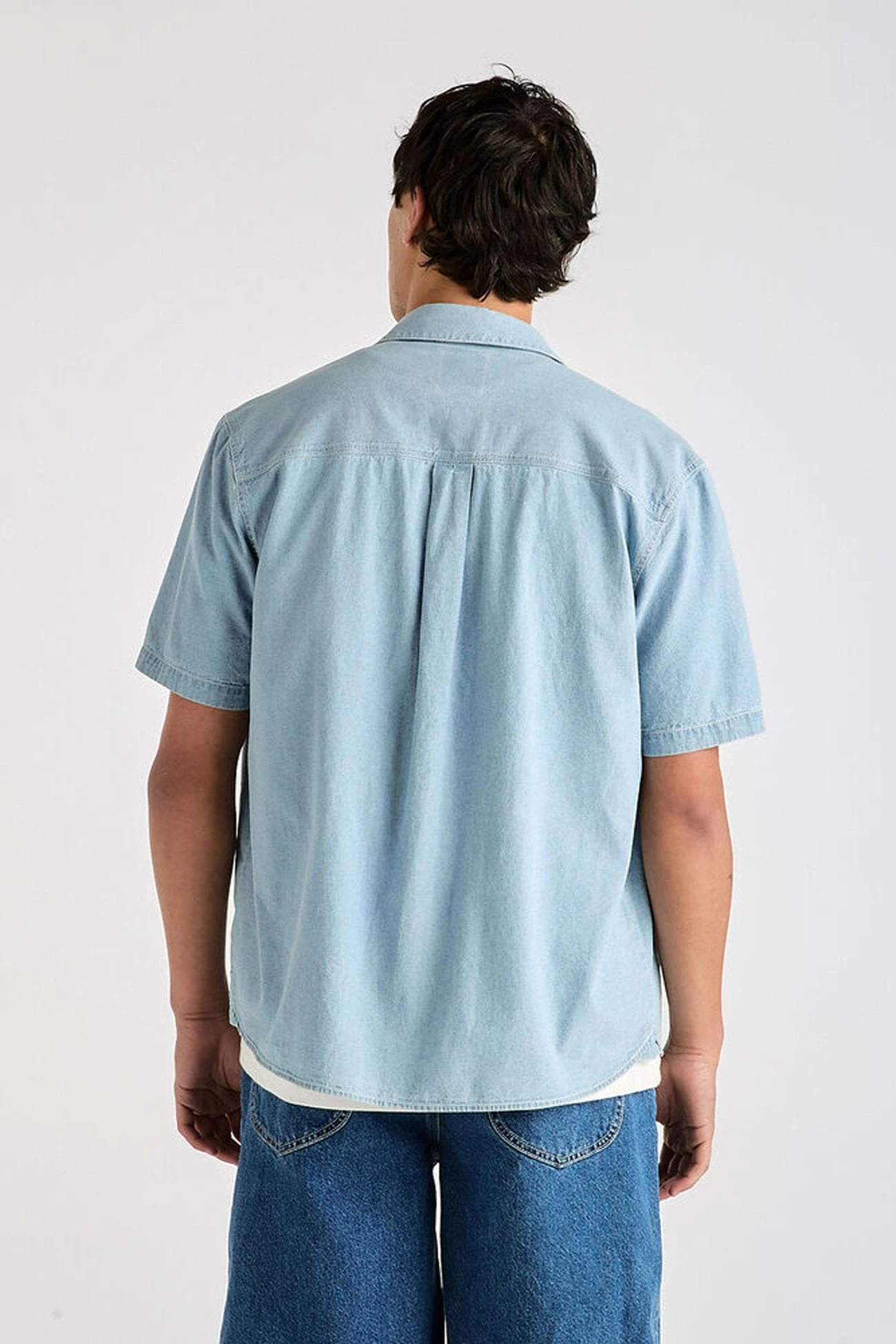Lee Workers Short Sleeve Shirt Washed Chambray 4 Lee Workers Short Sleeve Shirt Washed Chambray - Image 2