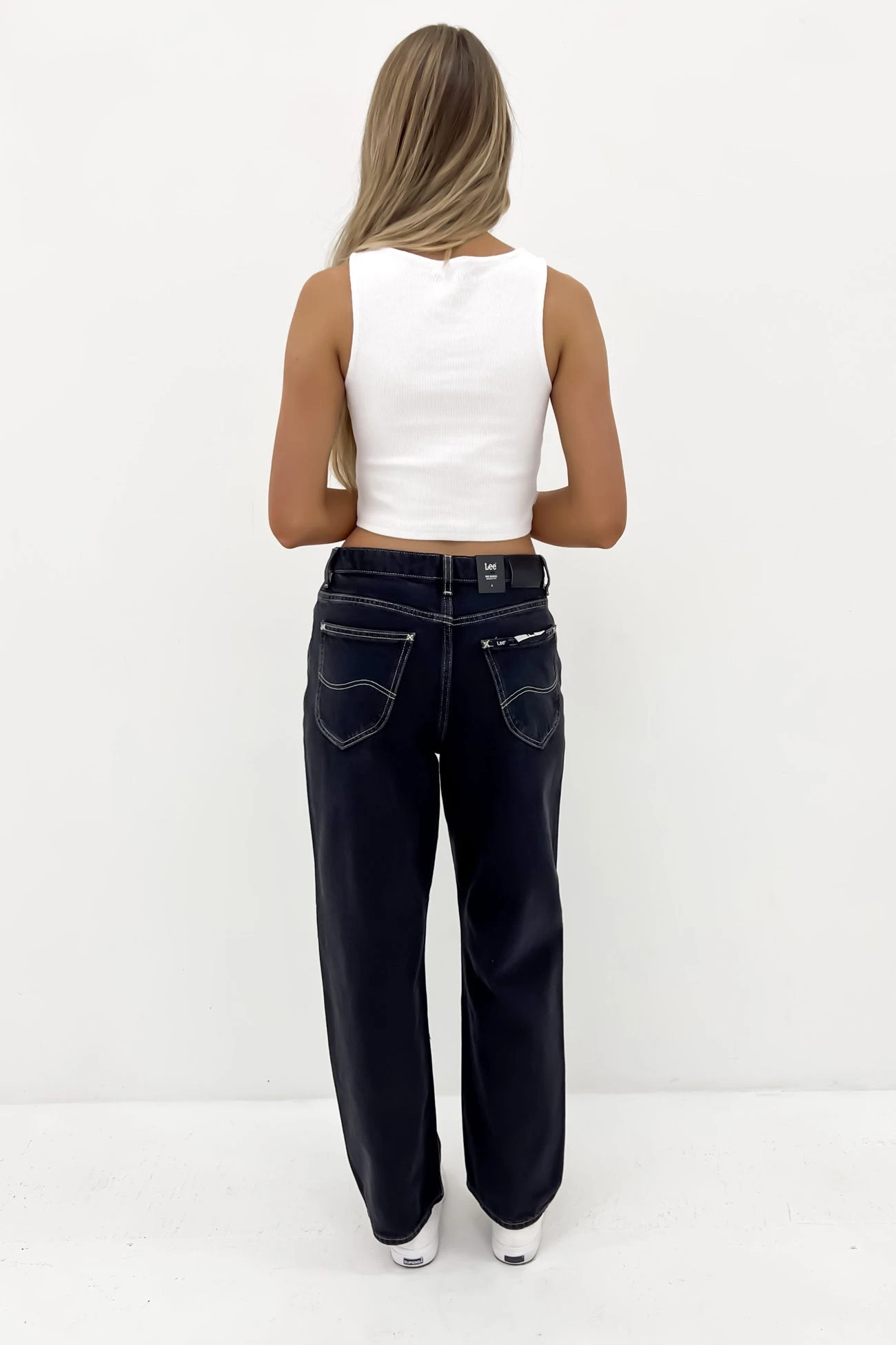 Lee Mid Baggy Jean Throwback Black Petite 5 Lee Mid Baggy Jean Throwback Black Petite - Image 3