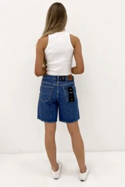 Lee Mid Baggy Short Born Blue -Lee Outlet Mid Baggy Short Born Blue b