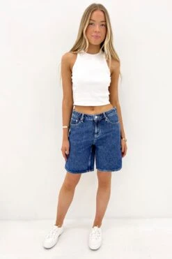 Lee Mid Baggy Short Born Blue