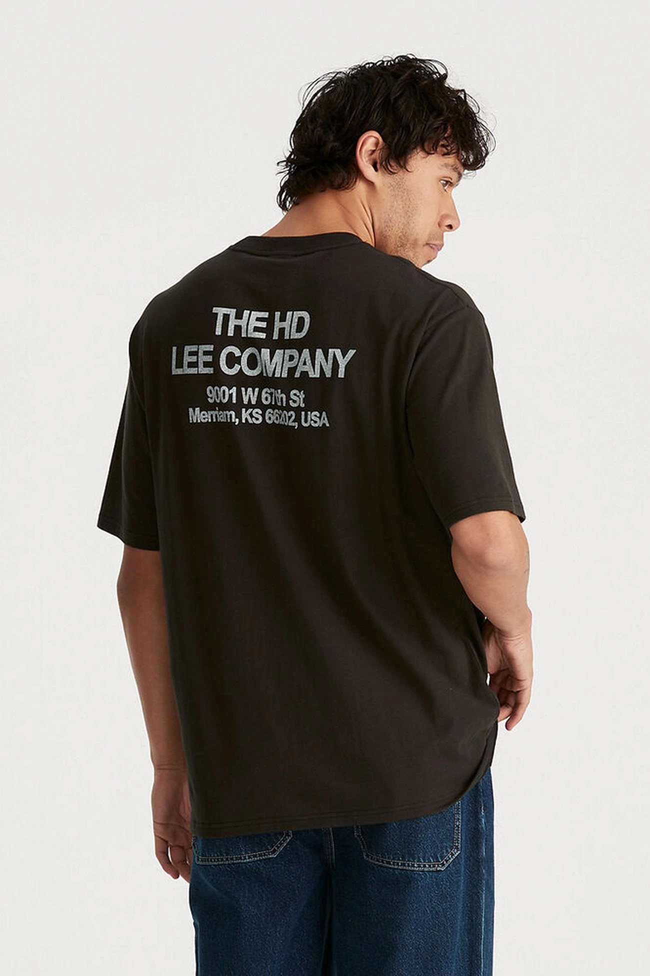 Lee Work Clothes Baggy Tee Worn Black 4 Lee Work Clothes Baggy Tee Worn Black - Image 2