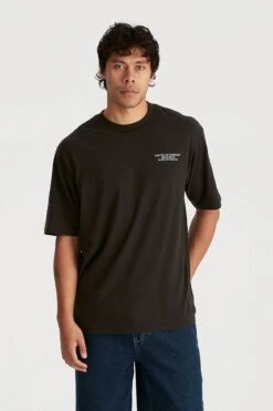 Lee Work Clothes Baggy Tee Worn Black